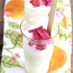 Thumbnail image for Lemon Buttermilk Sherbet with Stewed Rhubarb