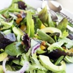 Thumbnail image for Baby Greens with Avocado, Oranges, and Red Onion and a Review of “Wheat Belly”