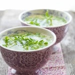 Thumbnail image for The Unprocessed Kitchen: Soups and Stews; Pea and Egg Drop Soup; a Le Creuset Giveaway