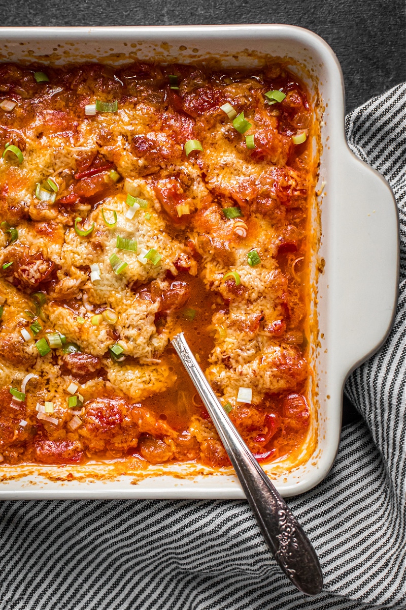 Cheesy Garden Vegetable Baked Chicken - Emily Bites