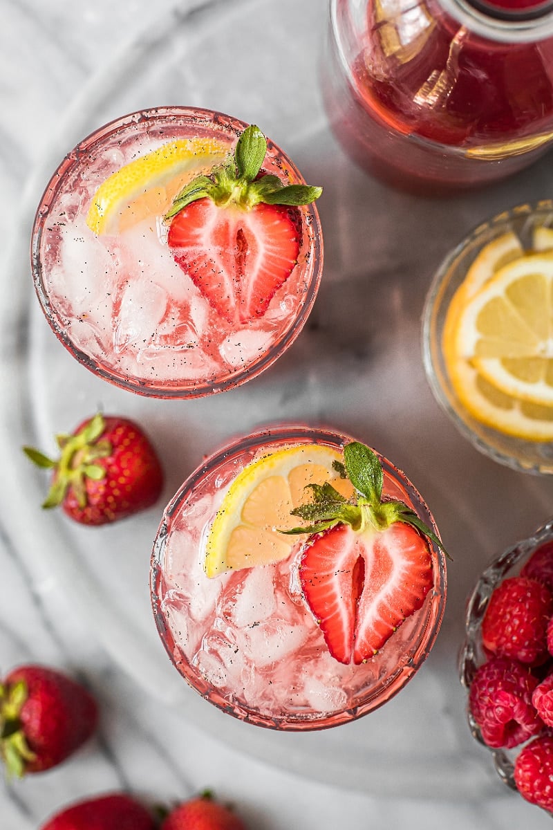 Strawberry and Raspberry Mocktail Recipe