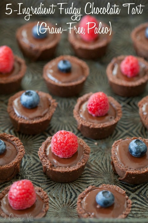 The filling of these fudgy chocolate tarts is just so incredibly fudgy and thick that it could suffice as a dessert all on its own.