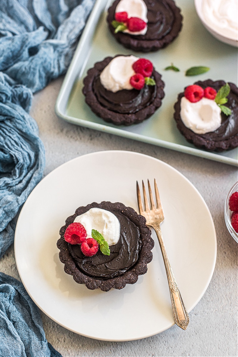 No-Bake Fudgy Chocolate Tart (Grain-Free, Paleo)