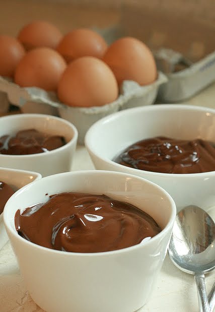 This creamy, thick, chocolate pudding is the best just after it's blended and still warm. You can pour small individual servings into shot glasses and serve with tiny spoons for a perfect party dish!