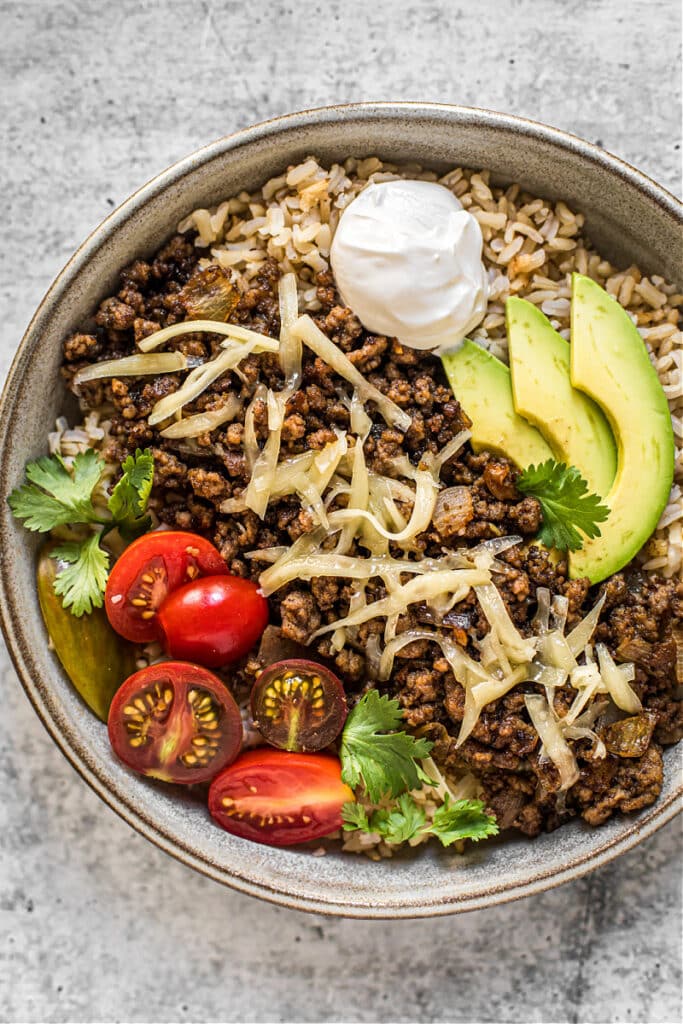 Beef Taco Bowl