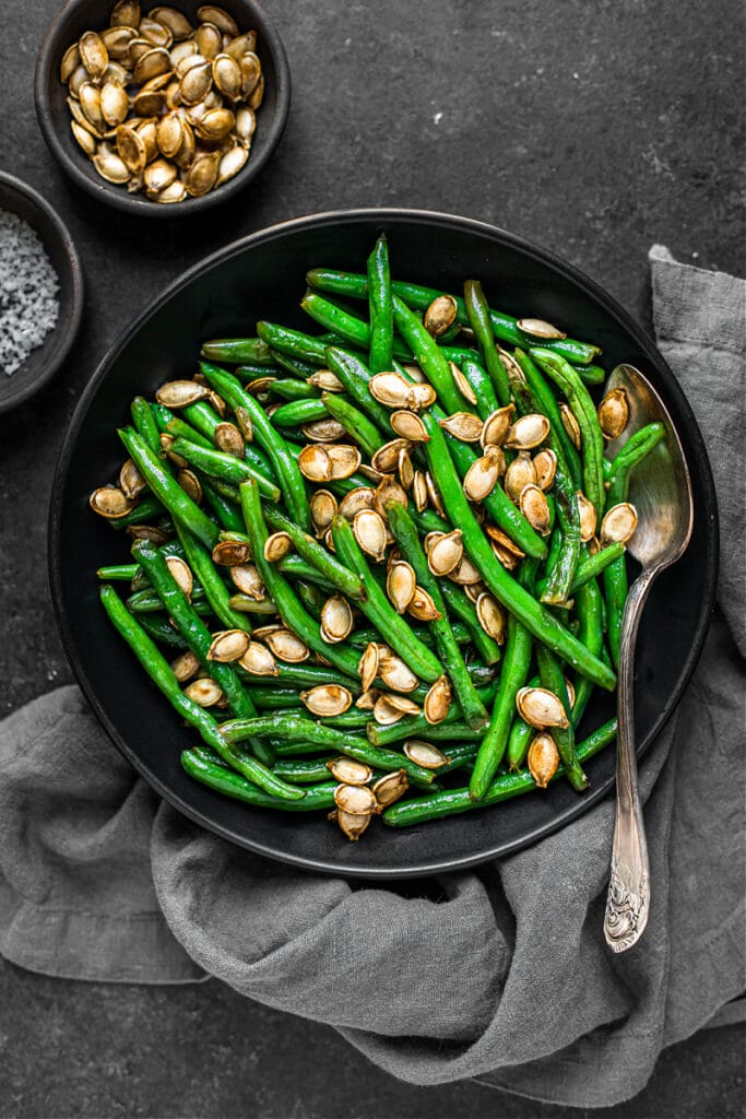 Green Beans with Brown Butter and Pepitas