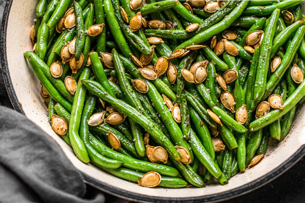 Green Beans with Brown Butter and Pepitas