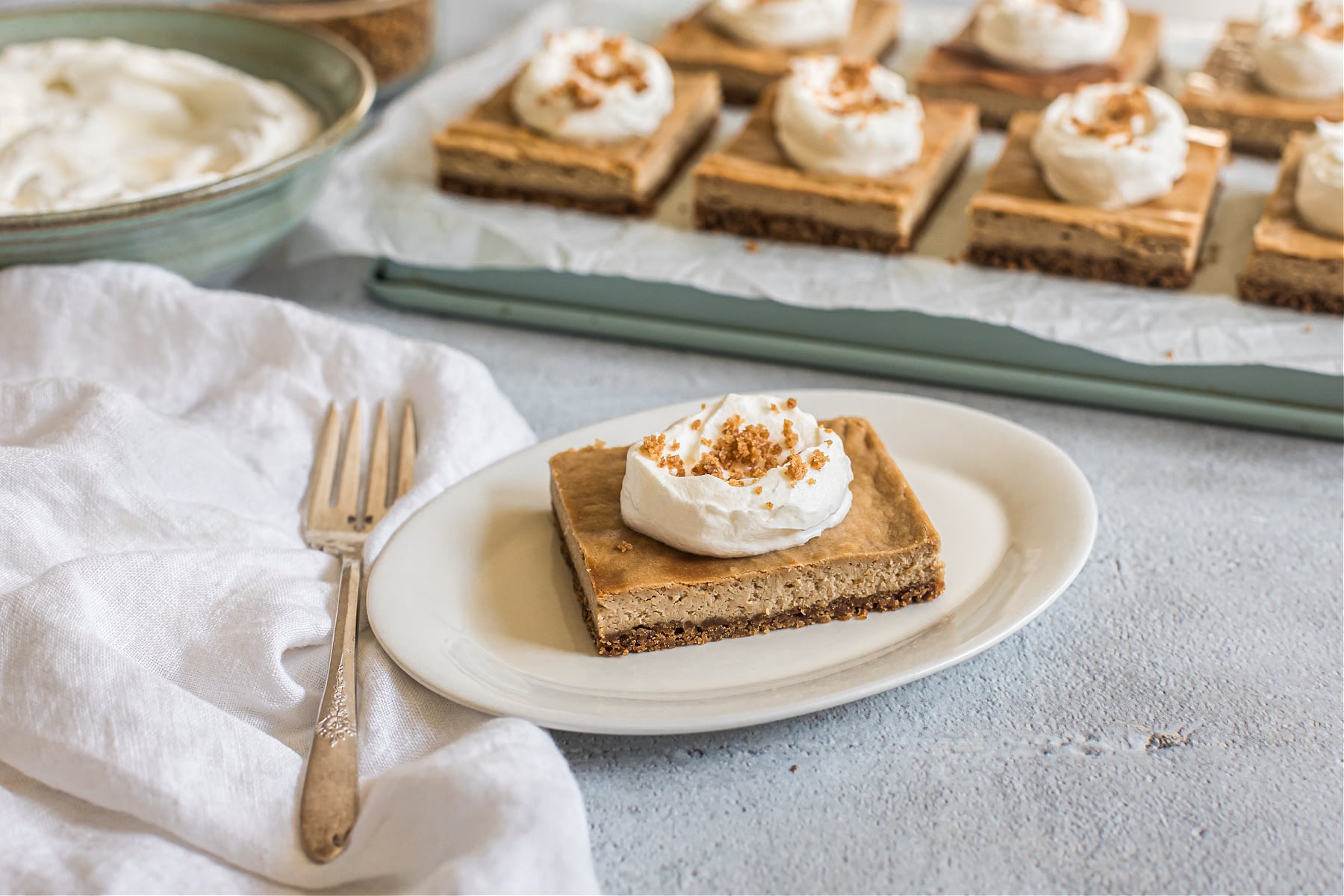 Cappuccino Cheesecake Bars (gluten-free)