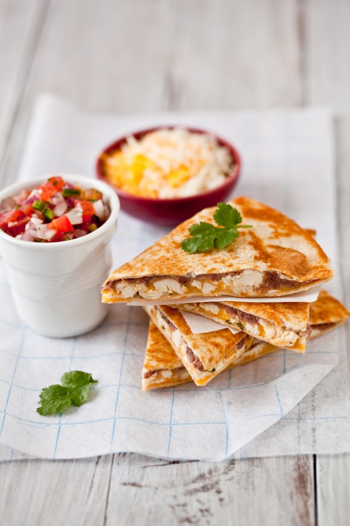 Chicken and Black Bean Quesadillas | Healthy Black Bean Quesadillas