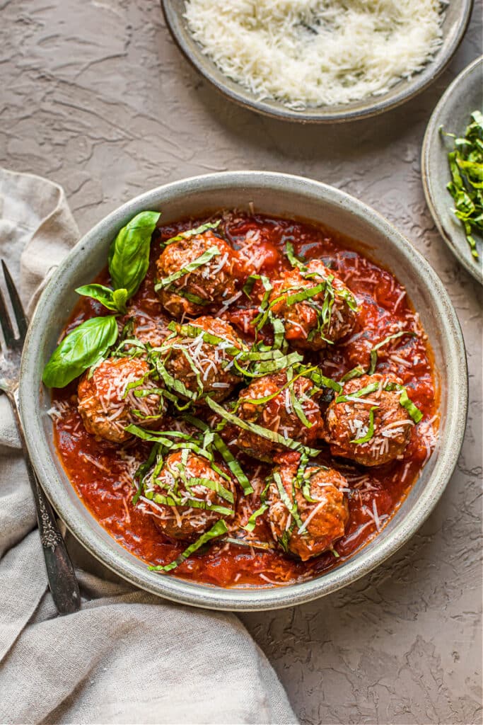 Homemade Meatballs and Marinara (grain-free)