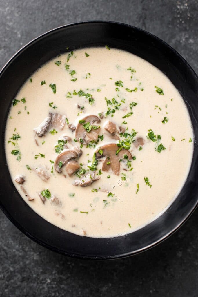 homemade cream of mushroom soup