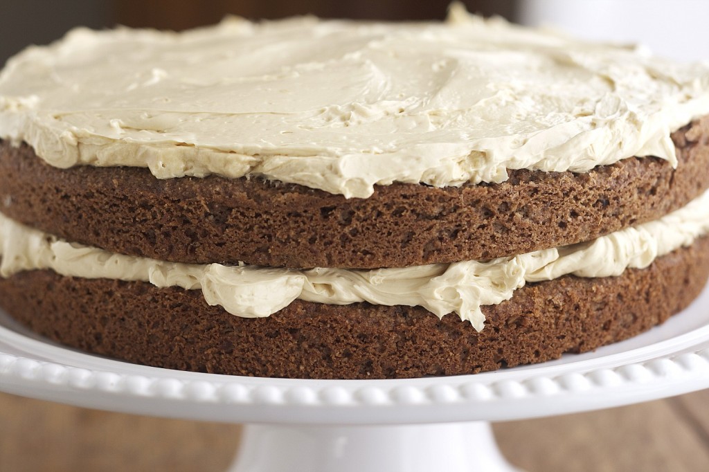 Almond Cake with Maple Buttercream Deliciously Organic