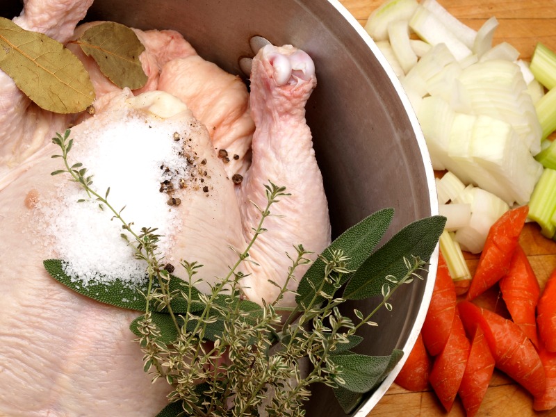 Chicken Stock Recipe (Bone Broth) - Delicious Table