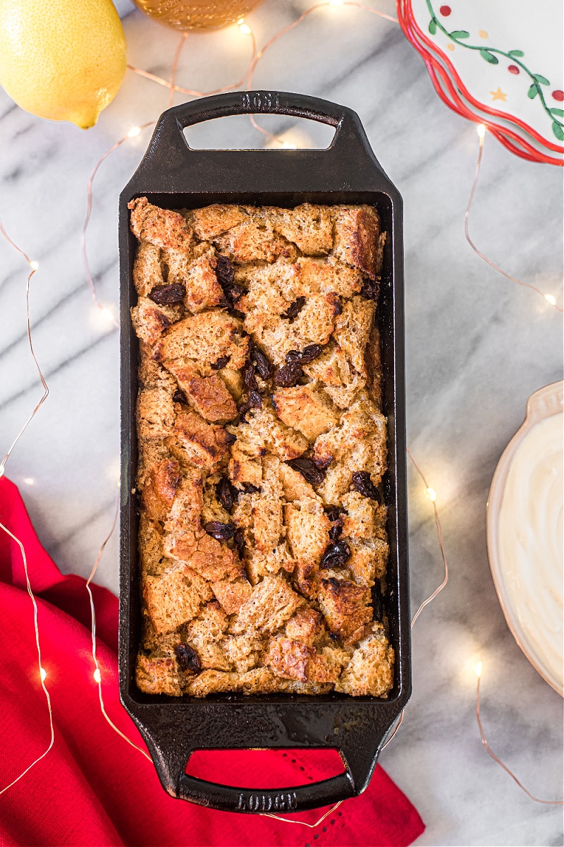 Bread Pudding with Chantilly Cream (Gluten- Free)