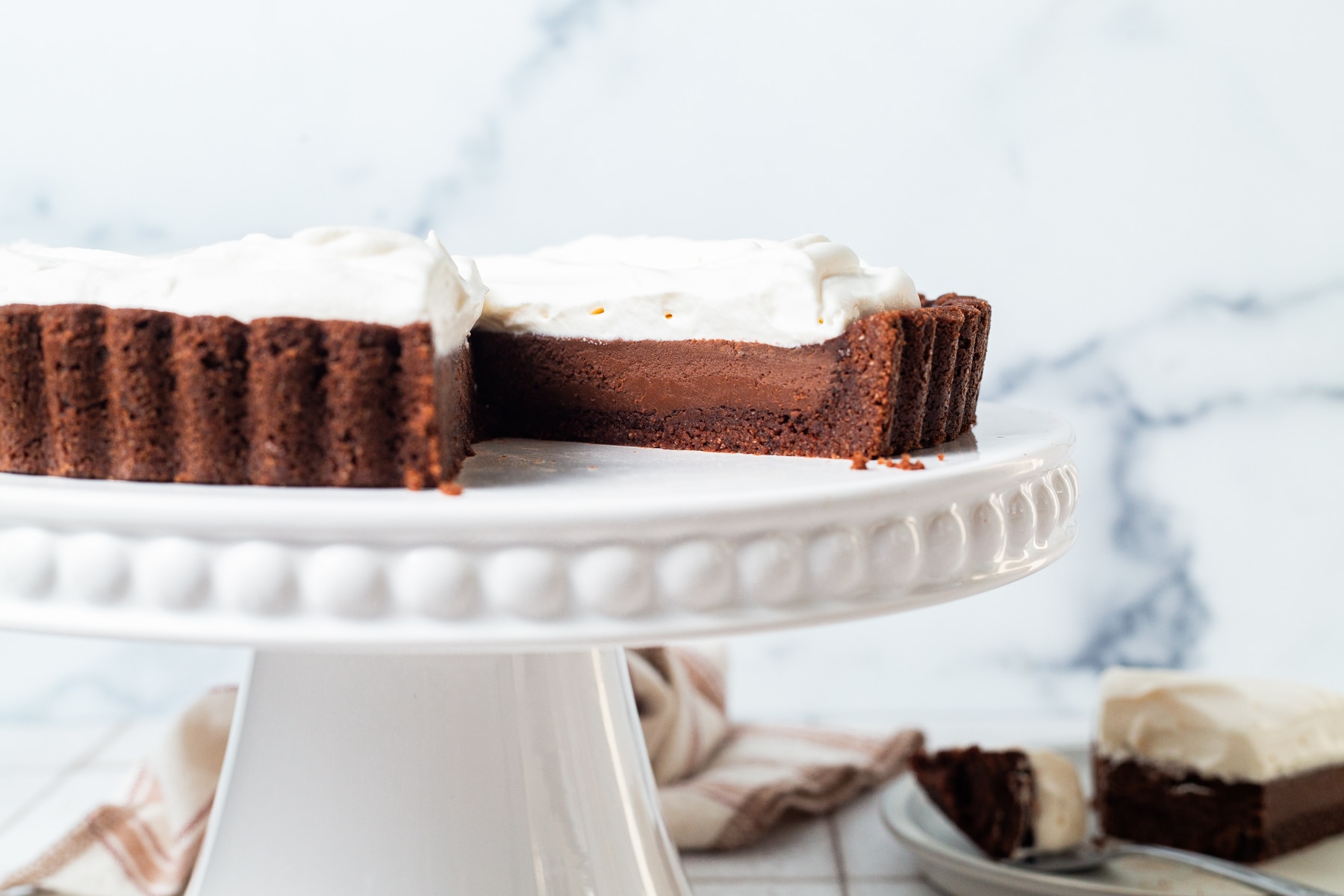 Dark Chocolate Cream Tart (Gluten-Free)