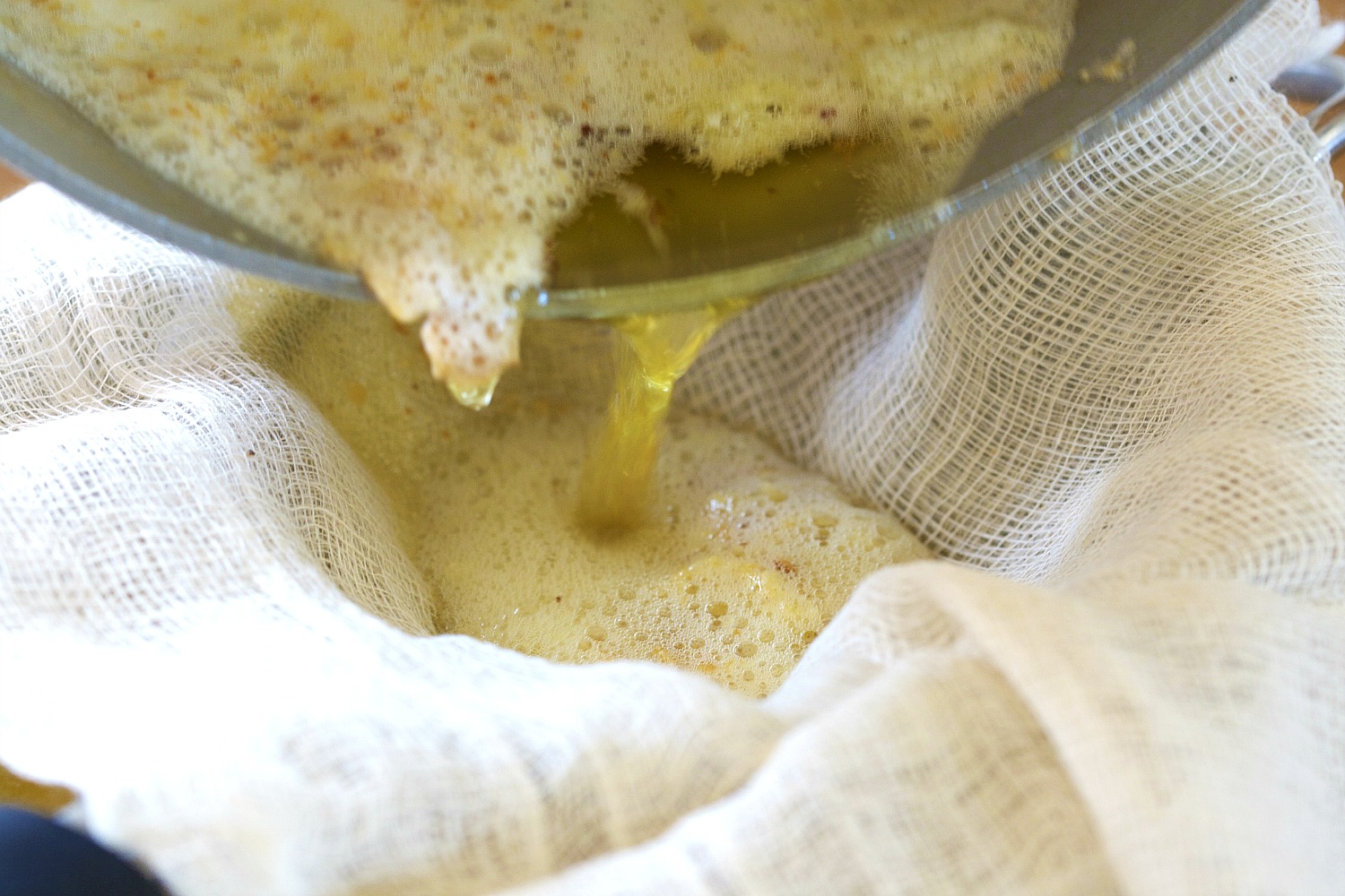 making ghee from butter