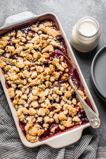 Apple, Cherry and Blueberry Crisp (Grain-Free) - Deliciously Organic