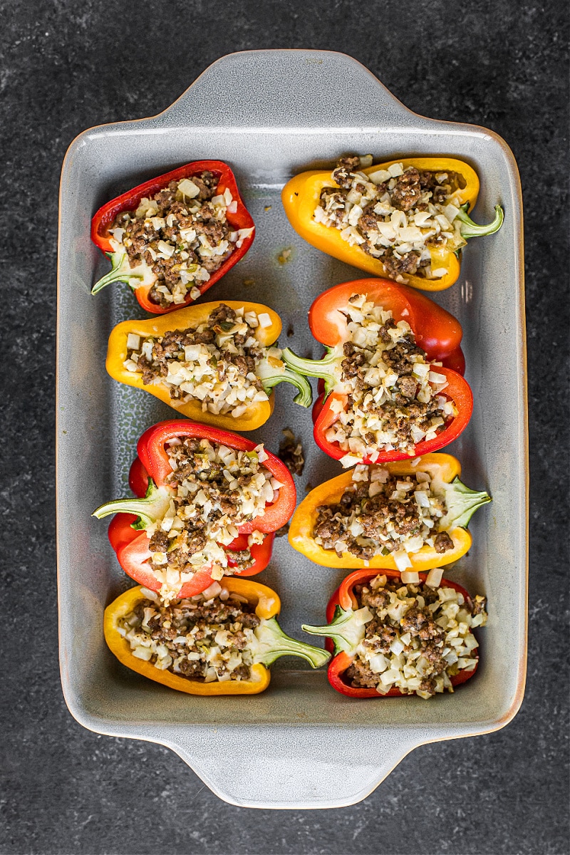 Stuffed Bell Peppers with Ground Beef (Gluten-free)