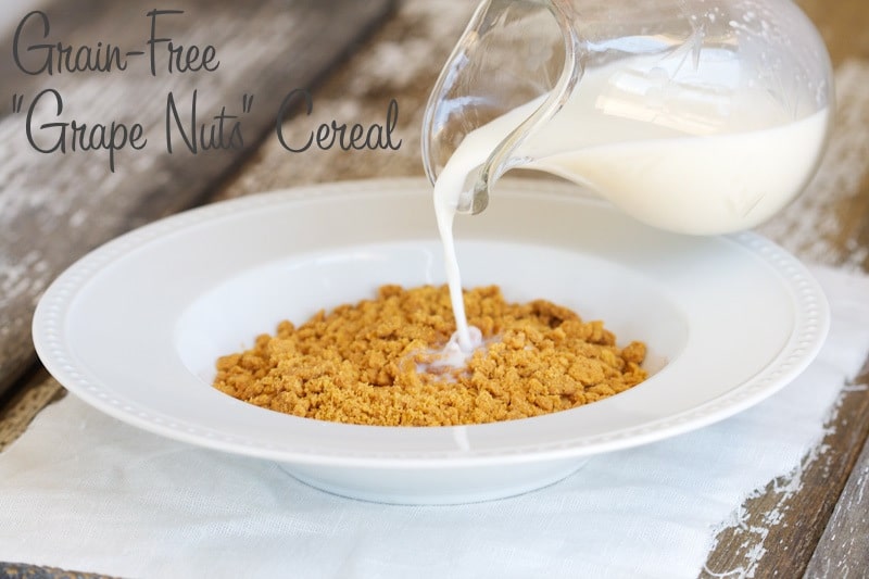 Grain-Free "Grape Nuts" Cereal via www.DeliciouslyOrganic.net #paleo