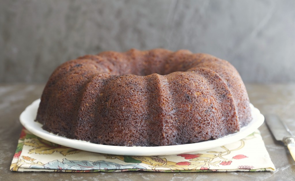 Almond flour, coconut flour, apples, coconut, butter, and spices all come together for one dynamite apple cake.