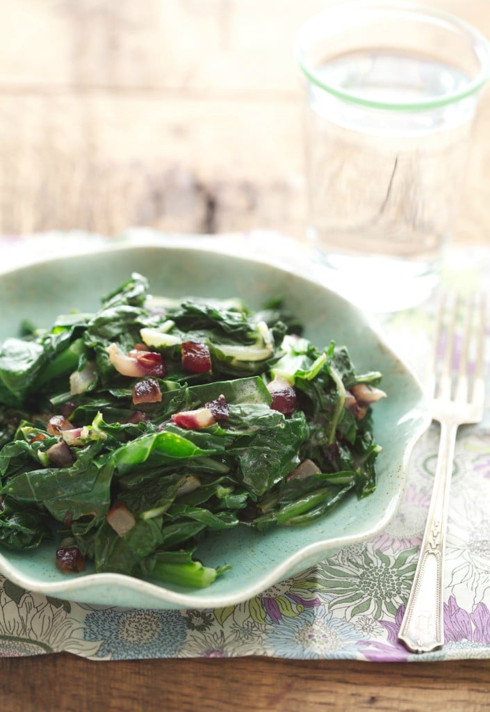 Sautéed leafy greens are great dish to serve alongside roasted meat or fish, or if you really love your vegetables, a bowl of this for dinner makes for a simple and delightful vegetarian meal.