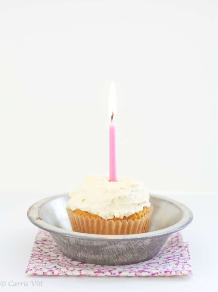 These grain-free cupcakes are made with coconut flour and are a cinch to throw together. The maple buttercream frosting paired with it in this recipe isn’t too sweet and you won’t believe how creamy it is!