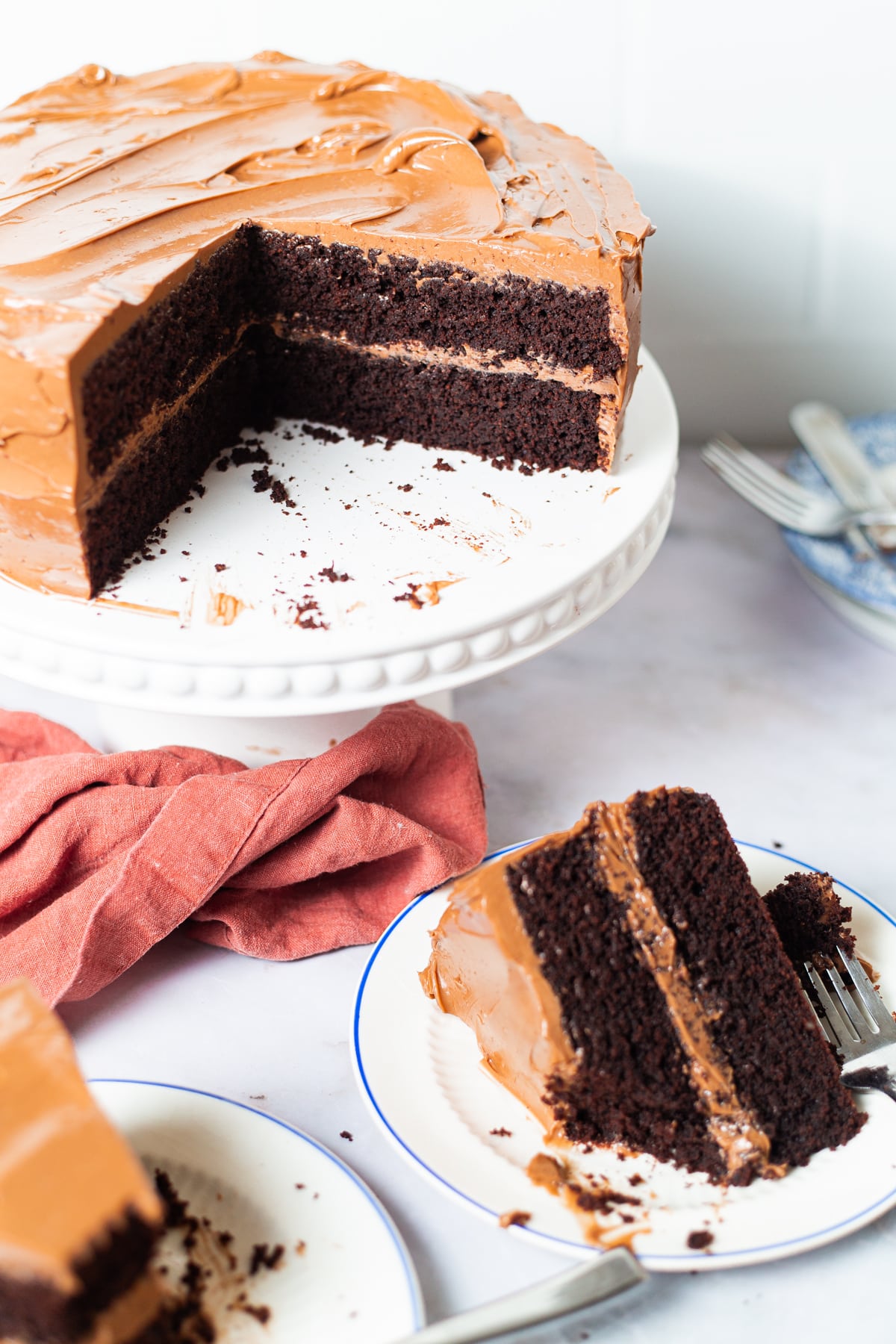 Chocolate Cake with Chocolate Buttercream (Paleo, Grain Free, Gluten Free)