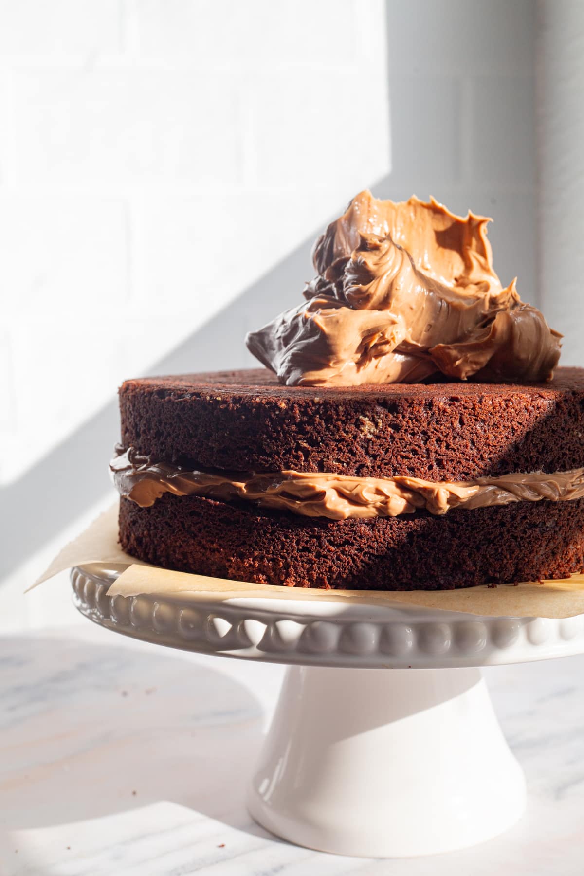 Chocolate Cake with Chocolate Buttercream (Paleo, Grain Free, Gluten Free)