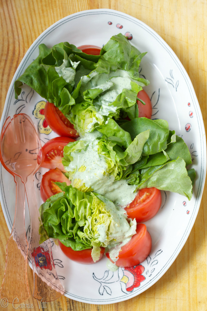 The clean, fresh flavors of Green Goddess dressing make for one of the more perfect condiments. It’s smooth and bright and goes with so many different types of salads!