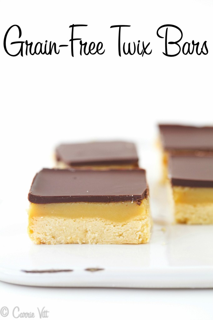 Homemade Twix - If I’m going to eat candy, I’d much rather make it myself than buy it at a store. No one will ever know these homemade twix bars are grain free & Paleo!