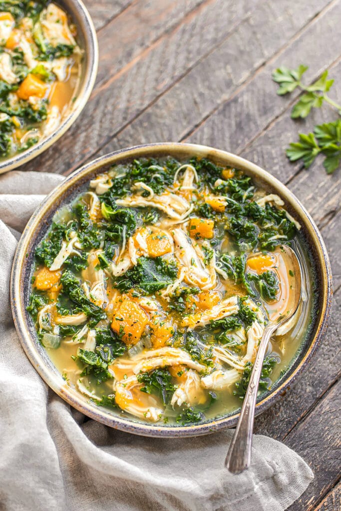 Chicken Stew with Butternut Squash and Kale (Gaps, Paleo, Grain-Free)