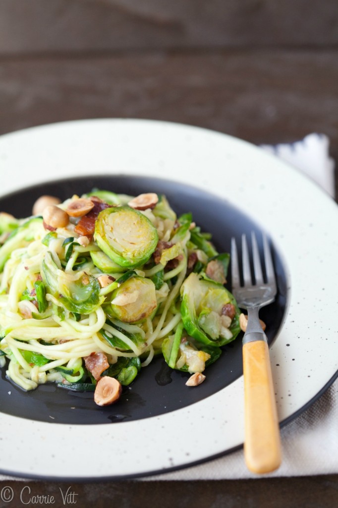 Find out my secret trick to making zoodles taste amazing! Well, besides the bacon, that is.