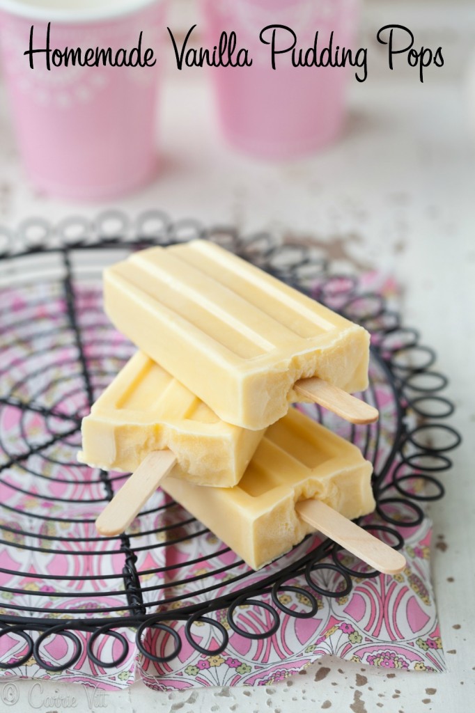 These creamy nutrient-rich vanilla pudding pops provide a quick and easy favorite for a hot day. Dipping them in the homemade magic shell makes them taste A-mzing!