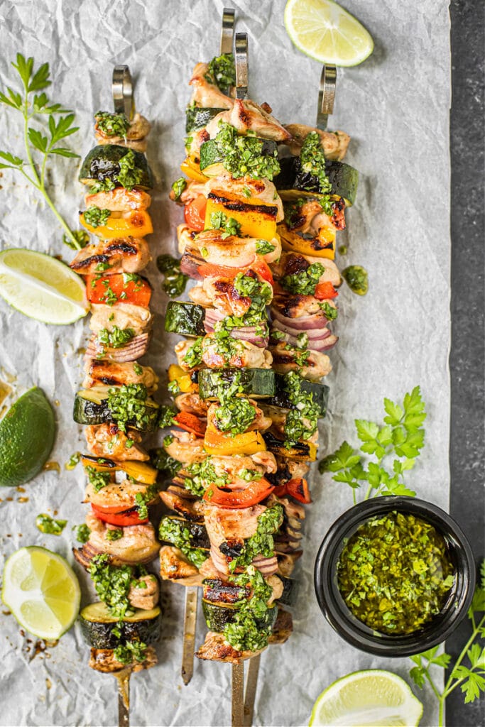 Tequila-Lime Chicken and Vegetable Kabobs (Grain-Free, Paleo)