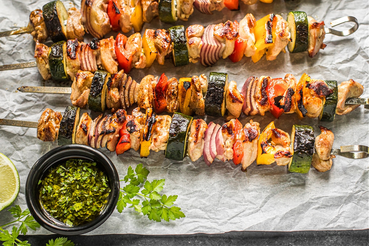 Grilled Marinated Vegetable Kabobs - Spend With Pennies