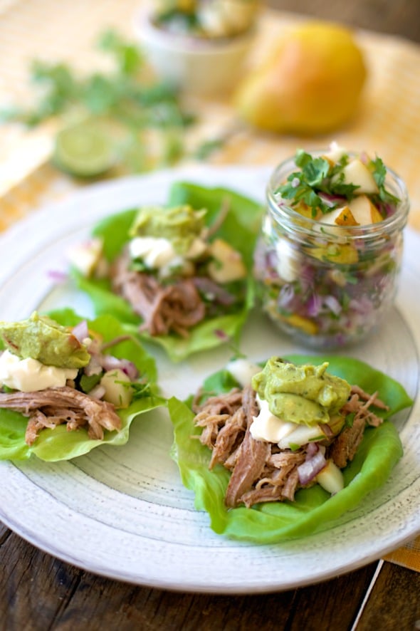 Shredded Pork Tacos #grainfree #paleo