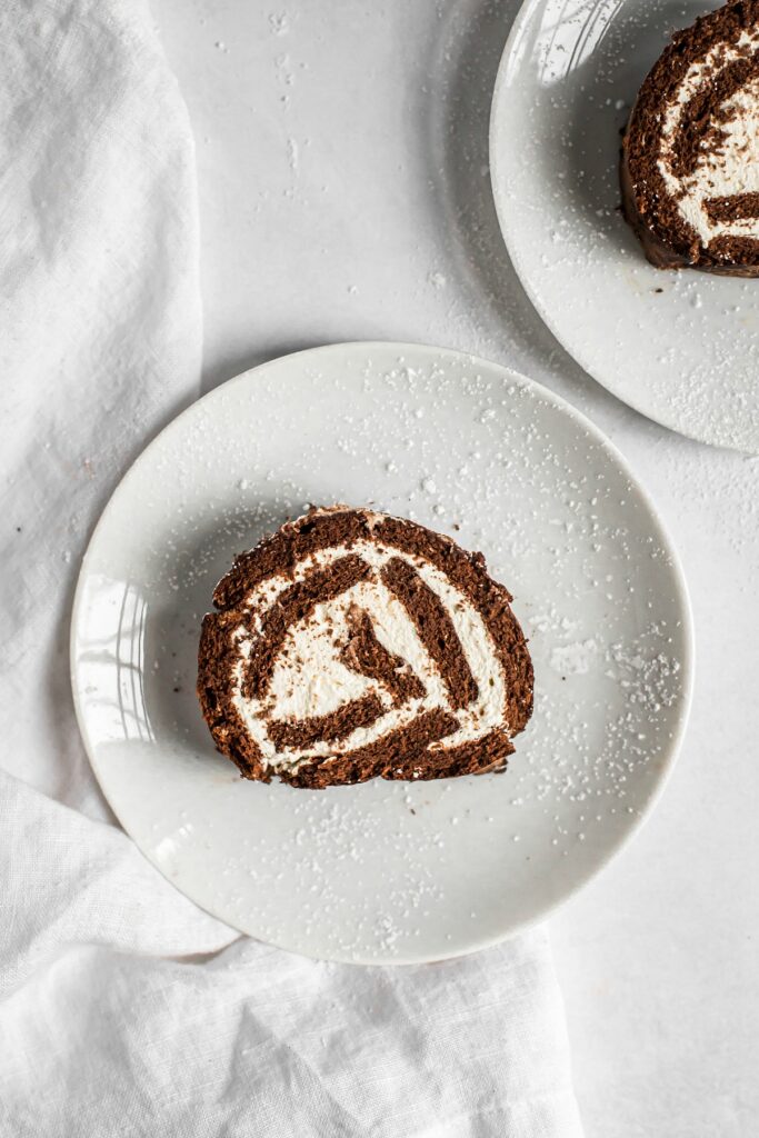 Chocolate Swiss Roll Cake Recipe (Grain-Free, Paleo)