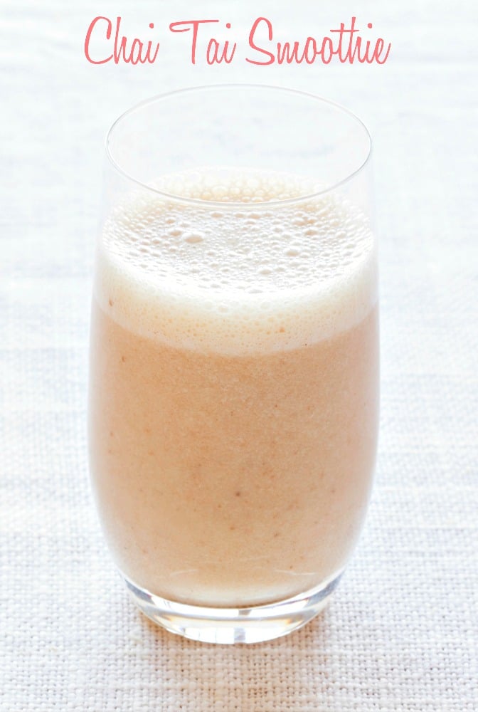 This chai tai smoothie from The Blender Girl Smoothies app is just so amazing you'll want to make it all the time!