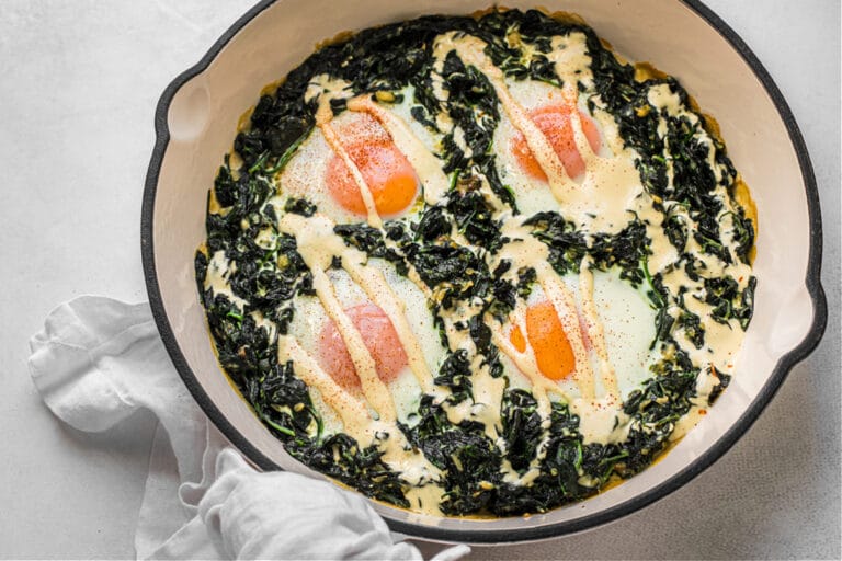 Eggs Florentine (GrainFree) Deliciously Organic Carrie Korem, FNTP