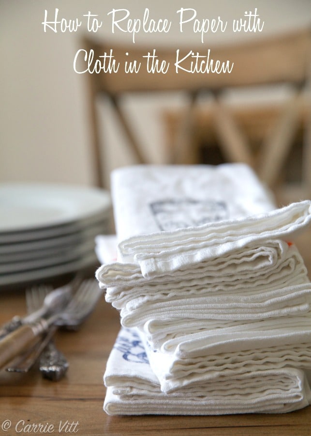 How to Replace Paper with Cloth in the Kitchen | DeliciouslyOrganic.net