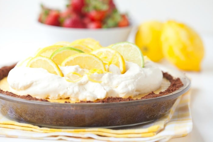 Lemon Icebox Pie really packs in the flavor for a simple southern staple. The filling has just four ingredients and bursts with the freshness of lemons while sitting atop a delicious graham cracker crust.