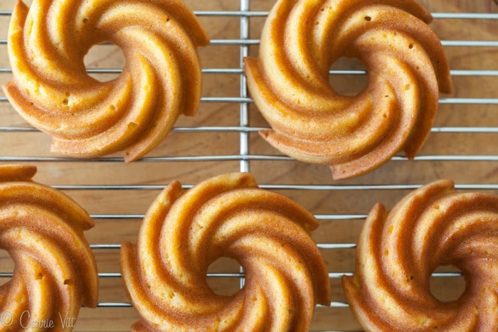 These gluten-free pumpkin bundt cakes are subtly sweet, have a nice hint of pumpkin and also travel really well.