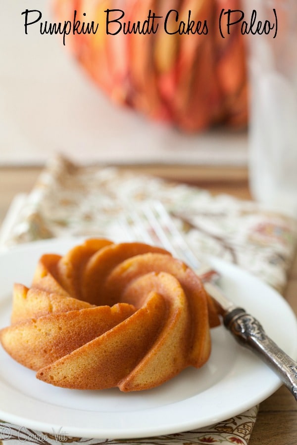 These gluten-free pumpkin bundt cakes are subtly sweet, have a nice hint of pumpkin and also travel really well.