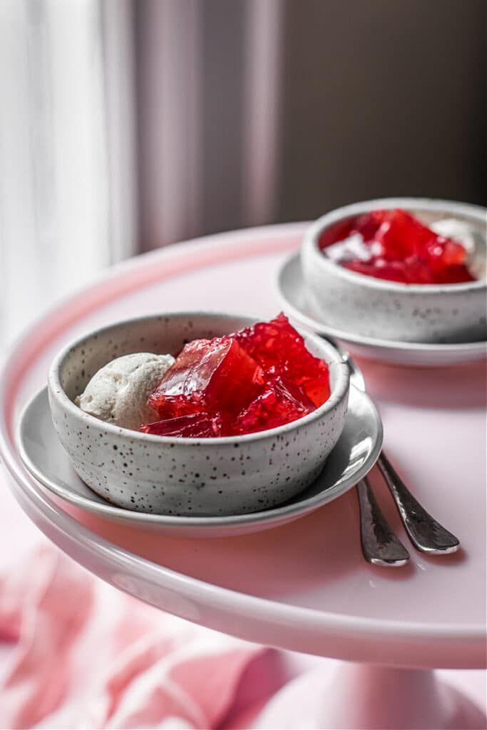 Cranberry Kombucha Jello