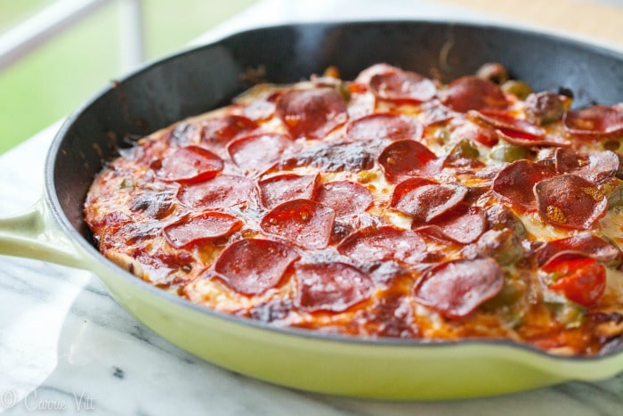 Cast-Iron Deep Dish Pizza! Paleo Pie Perfection!