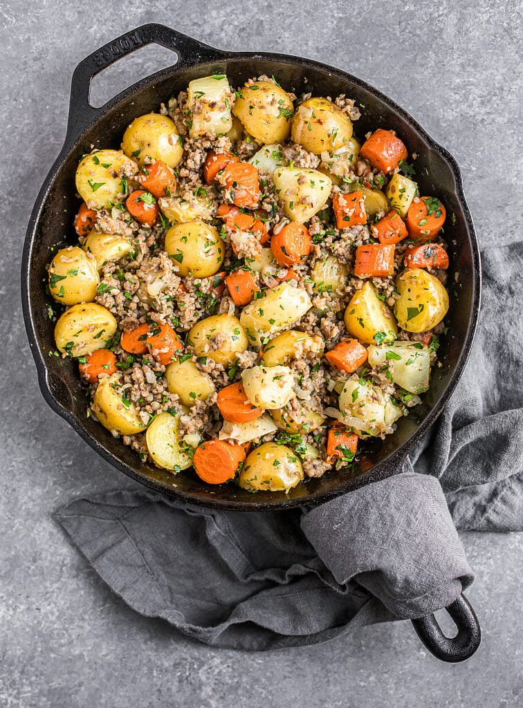 Sausage Hash with Carrots