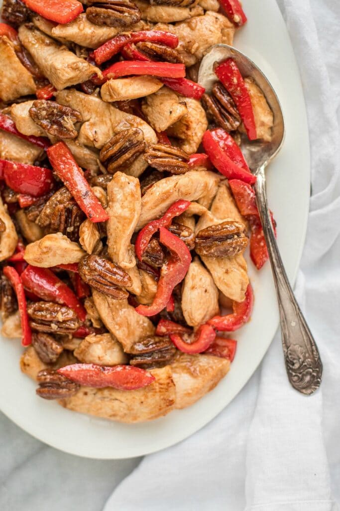 Pecan Chicken Stir Fry Recipe (Grain-Free, Paleo)