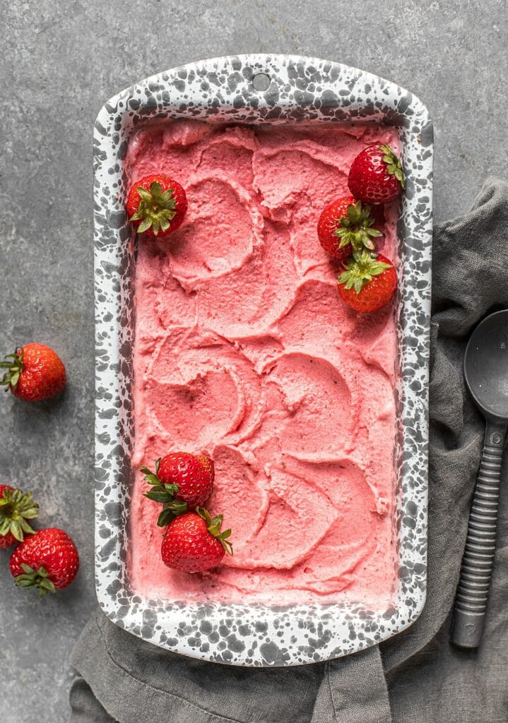 Strawberry Sherbet (dairy-free)