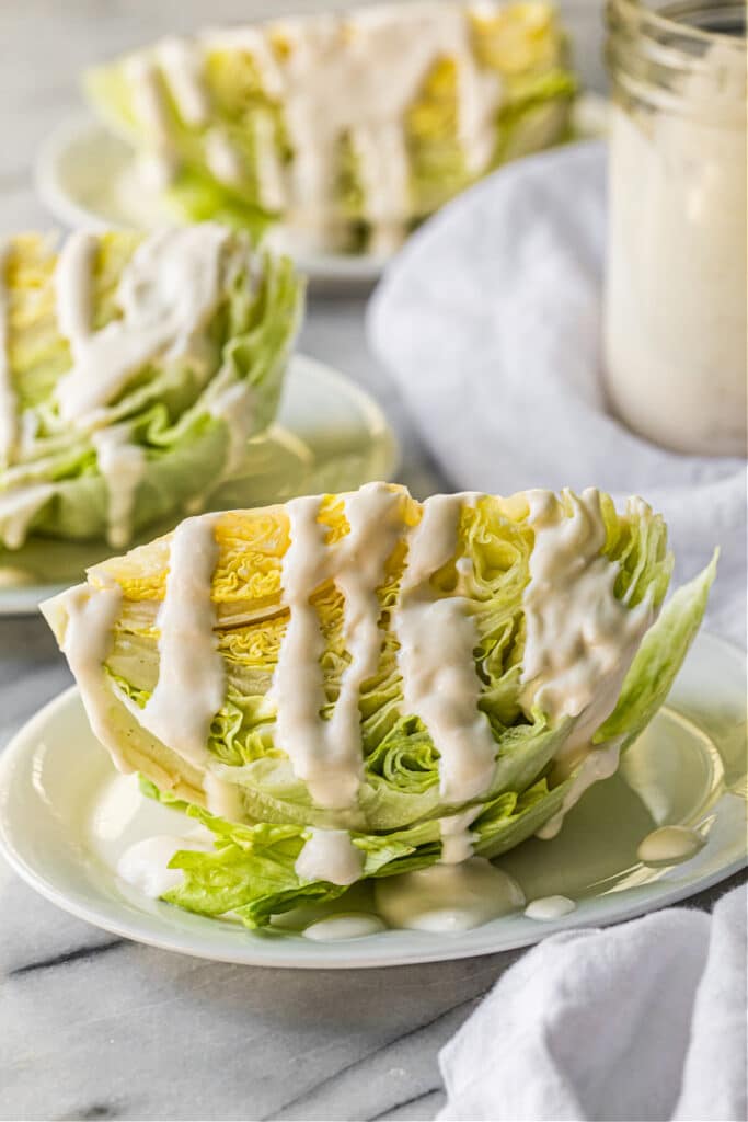 Wedge Salad with Garlic and Yogurt Dressing
