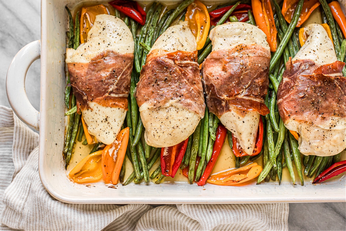 Prosciutto Chicken and Broccoli Sheet Pan Meal - Peace Love and